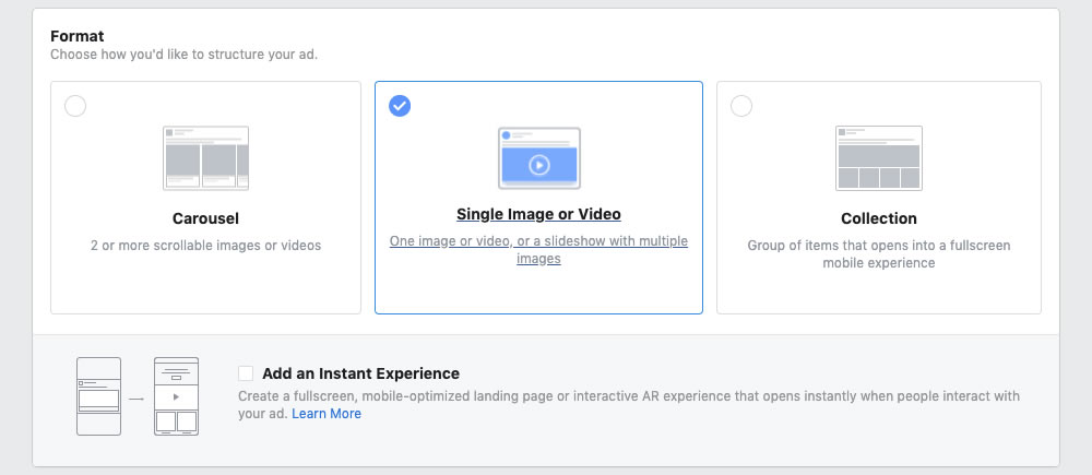 Facebook Ad Formats