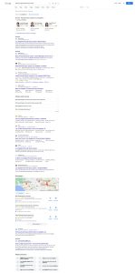local pack appearing near bottom of SERPs