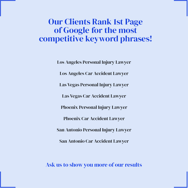 law firms ranking for competitive keywords